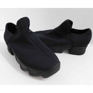 iRi NYC Black Micofiber Stretchy Loafers Italy sz‎  37